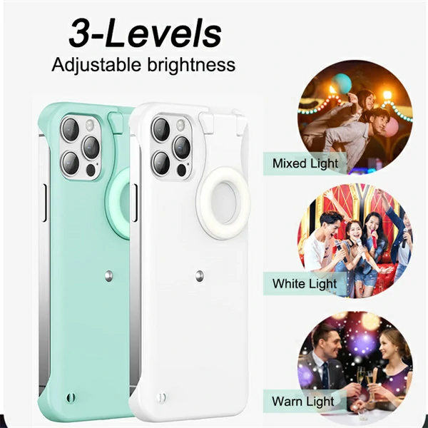 Srayk iPhone 13Pro 12Pro Led Fill Light Cases