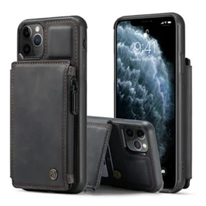Srayk iPhone Leather Wallet Cases Black