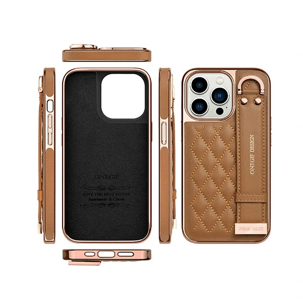 iPhone 14 Wristband Leather Cases