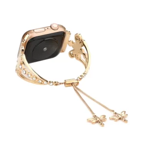 Dragonfly bracelet strap compatible with Apple Watch 1 2 3 4 5 6 7 8 SE Ultra Series and Samsung Watch Band