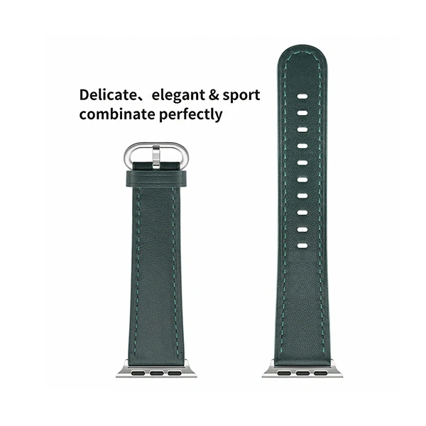 Leather watch Strap Compatible Apple Watch 1 2 3 4 5 6 7 8 SE Ultra Series and Samsung Watch Series